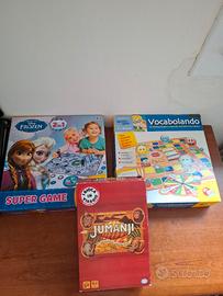 giochi da tavolo  jumanji,frozen e vocabolando