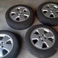 4 gomme lamellari + cerchi lega opel