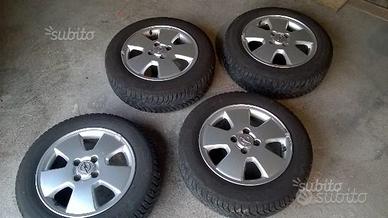 4 gomme lamellari + cerchi lega opel