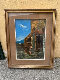 Quadro Vintage cornice dorata 44x53