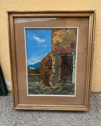 Quadro Vintage cornice dorata 44x53