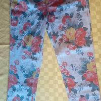 Pantalone Donna MY TWIN TWINSET Flowers Blut