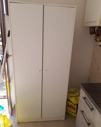 Armadio cucina bianco  doppia anta 