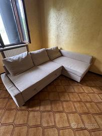 Divano letto angolare con contenitore IKEA FRIHETE