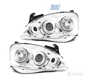 FARI OPEL CORSA C 00-06 ANGEL EYES FONDO CROMATO