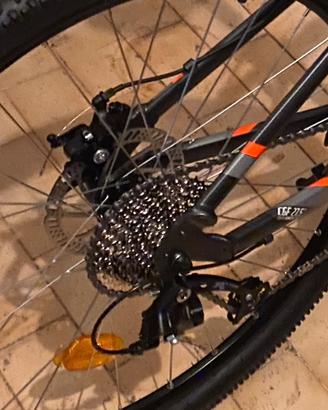 Bici Mtb Rockrider st 120 grigio arancione 27,5