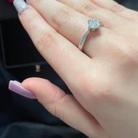 Anello Solitario Moissanite