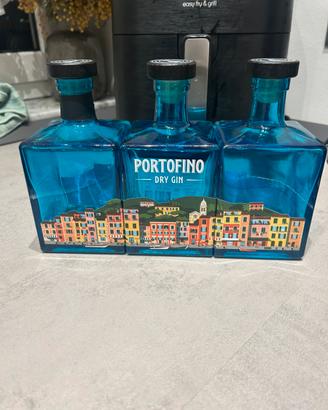 Tris bottiglie gin portofino