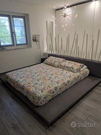 Letto matrimoniale stile giapponese design 