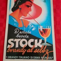 Insegna o targa Stock brandy al seltz cm 23,5 x 34