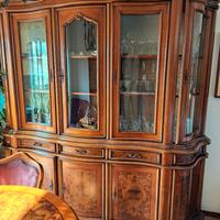 SALOTTO IN RADICA DI NOCE ANNI 80