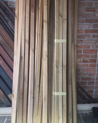 Travetti legno 43x43 L=2 mt trattati in autoclave