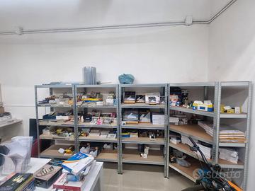 4 Scaffali Metallici Magazzino 3 Lineari 1 angolo