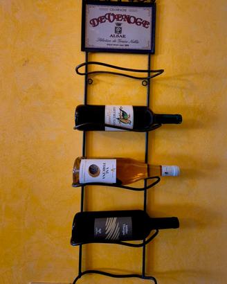 portabottiglie vintage da muro