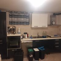 cucina blu bianca lucida