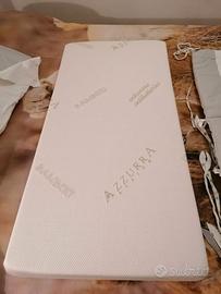 Set culla bambino (materasso, piumino, parabordi)