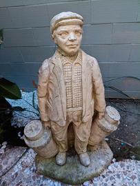 Statua da giardino  in pietra - Il Lattaio AFFAR3