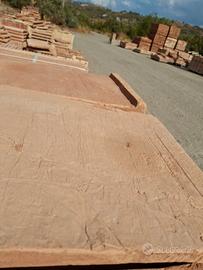 Copri muro Cimasa in cotto fatto a mano da 32 cm