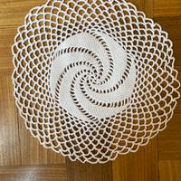 Centrino uncinetto vintage cotone fatto a mano