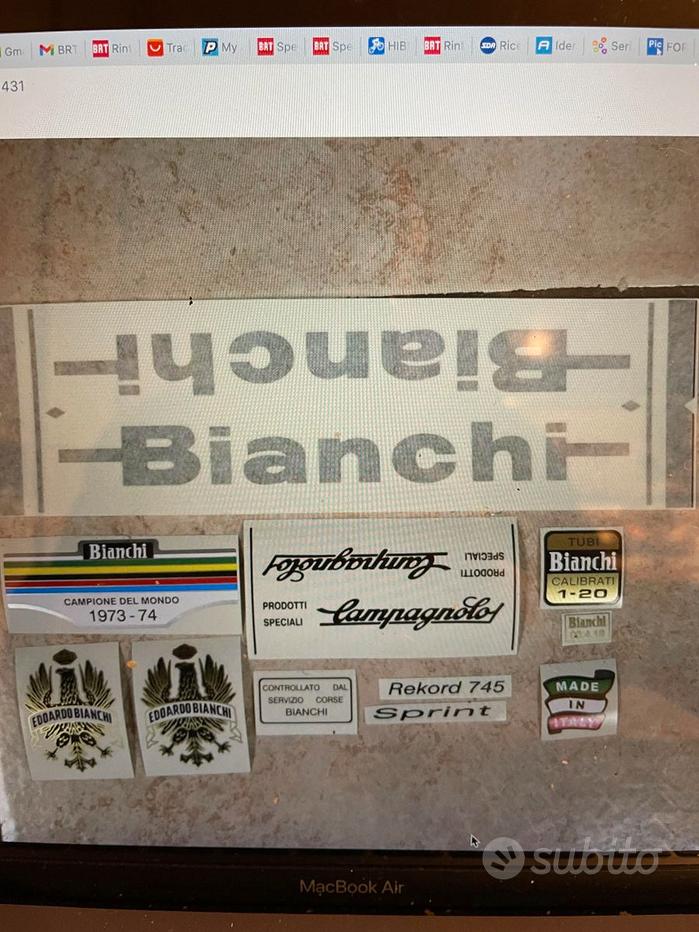 Autocollant Vintage M4 Original Années 80 Pour Vélo - Sticker Sportif - Italie