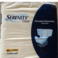 pannolini slip XL XXL serenity aloe nuovo 15 pezzi