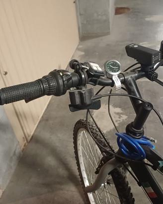 Bicicletta Mountain Bike con rullo