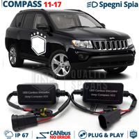 Spegni ERRORE Luci LED su JEEP COMPASS Filtri H11