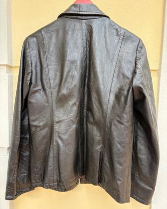 Giacca di pelle  nera donna