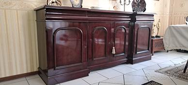 Buffet stile inglese in legno massello + tavolo