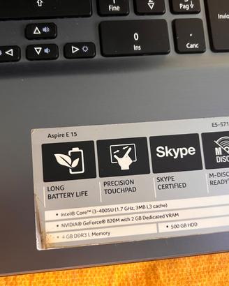 Acer aspire E15