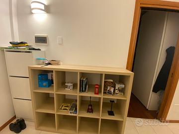 IKEA KALLAX 5x3 effetto rovere con 4 cassetti