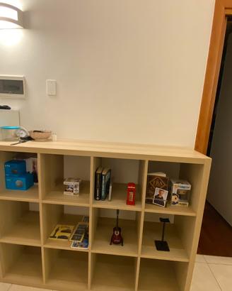 IKEA KALLAX 4x3 effetto rovere con 4 cassetti