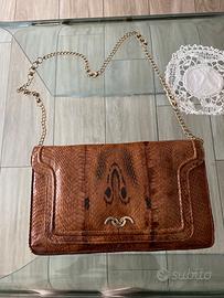 Borsa a portafoglio in pelle di serpente