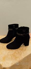 stivaletti laura biagiotti camoscio neri  num.37 r