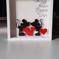 cornice 3d topolino e minnie 