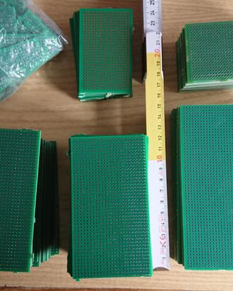 Lotto schede millefori doppia faccia passo 2.54mm