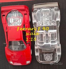 Ferrari F40 Cristallo. Modellino in cristallo