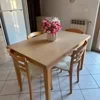 Tavolo Calligaris allungabile + 4 sedie originali