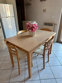 Tavolo Calligaris allungabile + 4 sedie originali