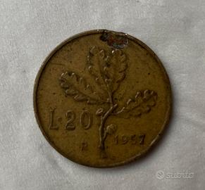 20 Lire 1957 Repubblica Italiana