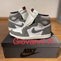 NIKE AIR JORDAN 1 HIGH OG - WASHED BLACK-43-NUOVE