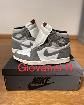 NIKE AIR JORDAN 1 HIGH OG - WASHED BLACK-43-NUOVE
