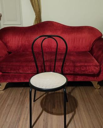 Sedie stile Thonet con coprisedia artigianale
