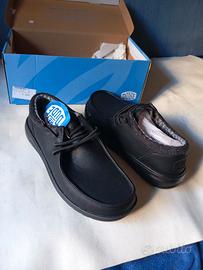 Scarpe da uomo, marca DUDE, pelle nera, numero 43