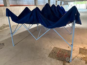 GAZEBO 6x3 FULL ACCIAIO VERNICIATO A POLVERE