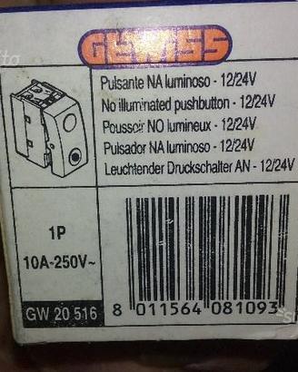 Gewiss sistem bianco pulsanti