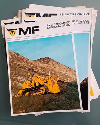 Lotto Depliant MF ruspe anni 60 70 