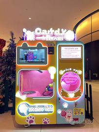 Distributore automatico di zucchero filato