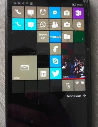 Smartphone Microsoft Lumia XL funzionante - vetro