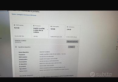 Pc gaming intel i3 8100  16gb ram nvme